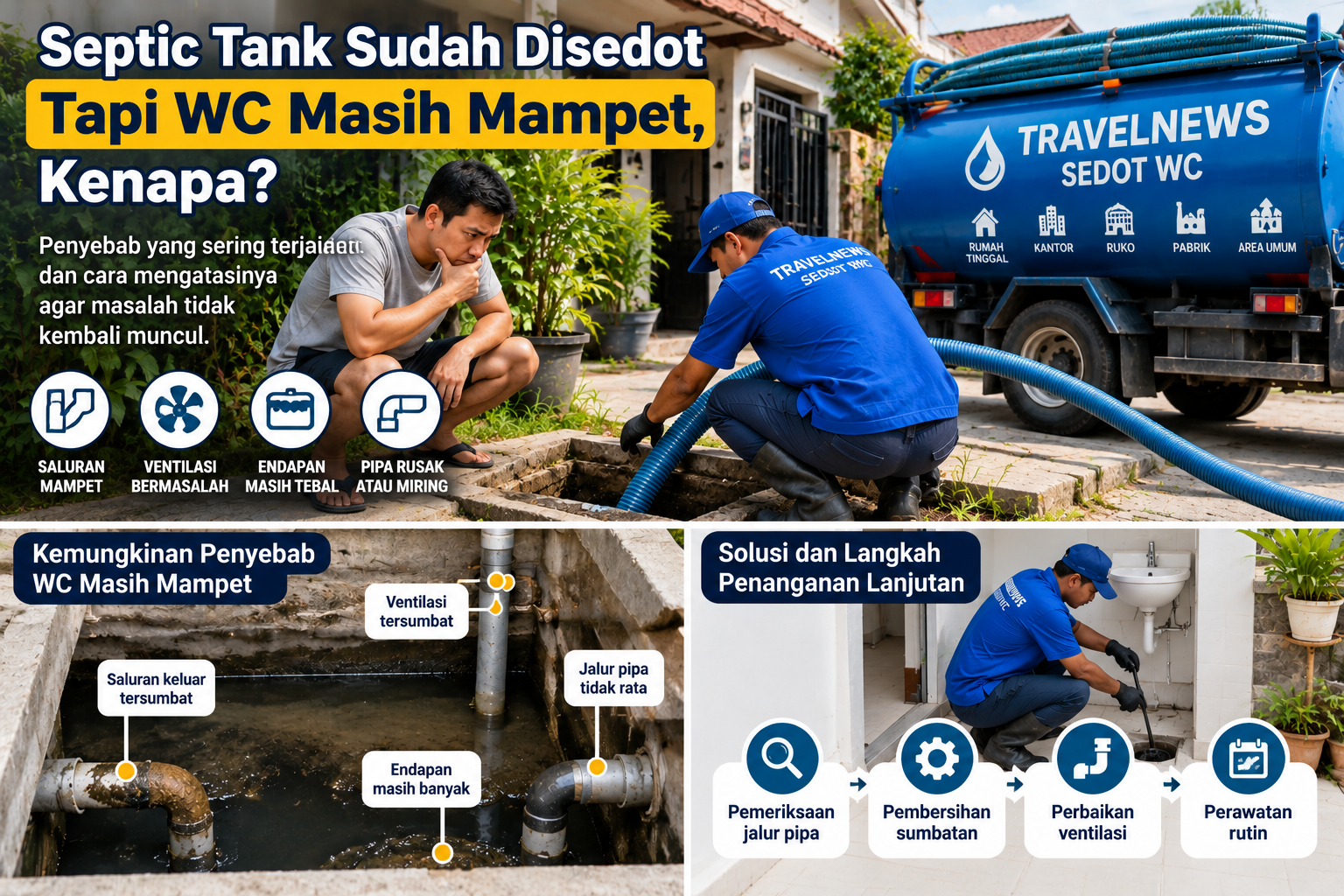 Septic Tank Sudah Disedot Tapi WC Masih Mampet Septic tank sudah disedot tapi WC masih mampet